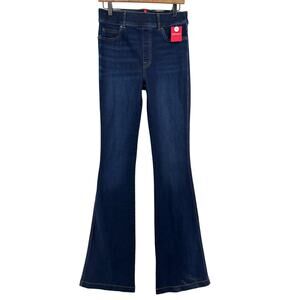 NWT Spanx Flare Jeans Midnight Shade Stretch Pull-On Size Medium TALL 30x36L